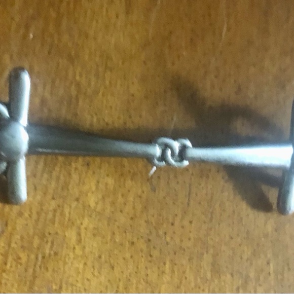 Men’s vintage Gucci stirrups tie bar pin sterling silver - Picture 7 of 10